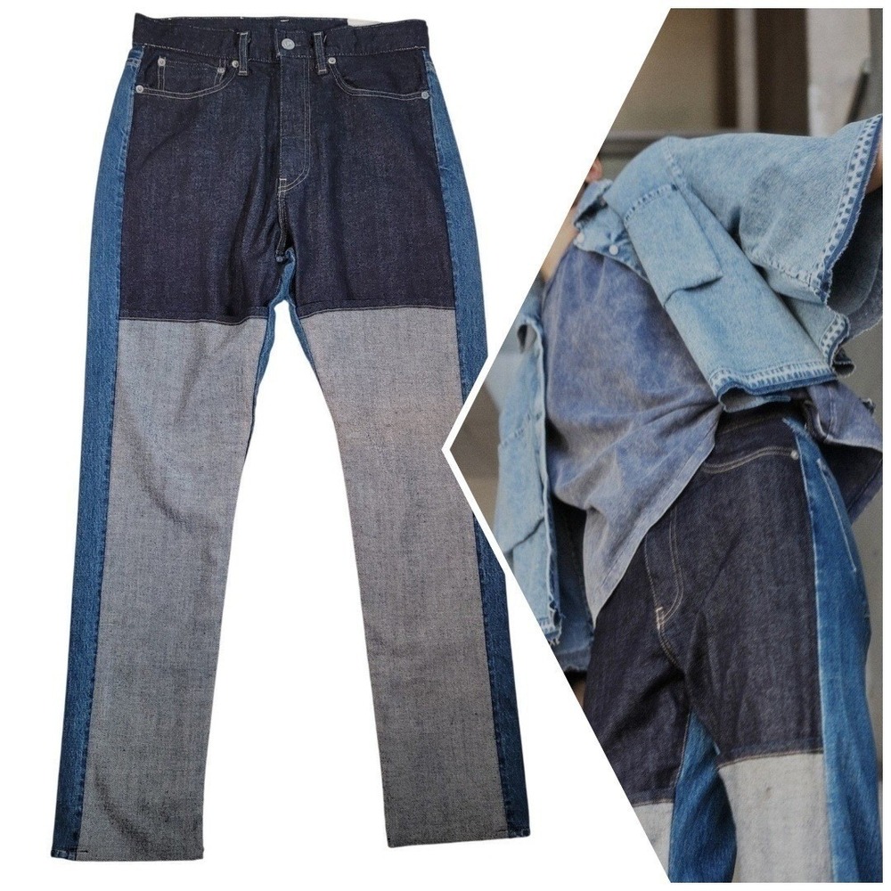 KURO Japan Reworked Jeans NWT Remake‎ Denim Tokyo Atelier Deconstructed 30 10